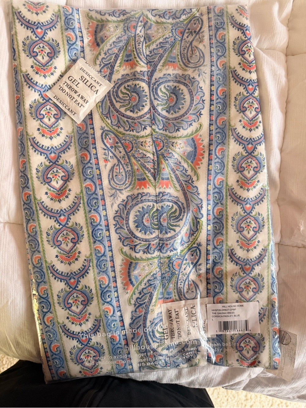 Hill House The Davina Dress in Blue Corsica Paisley - Picture 7 of 8